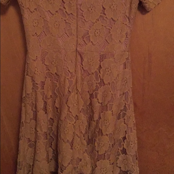 Forever 21 Brown/Taupe Lace Flower Dress - Picture 3 of 4